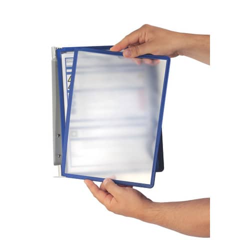 Leggio da parete DURABLE VARIO® WALL 5 pannelli A4 metallo/polipropilene blu 555107
